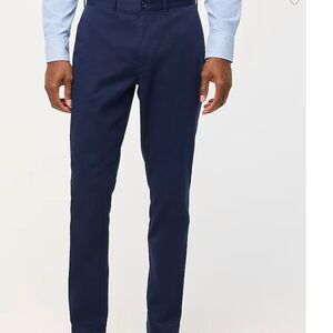 J. Crew Factory AZ844 Navy Blue Athletic Slim-fit Chino Pant For Men NWT size 32
